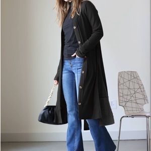 Long lightweight black Zenana Cardigan.